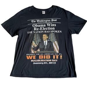 Barack Obama Inauguration Graphic T-Shirt - Size XL
